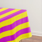 Nappe Conception des rayures pourpre et jaune (In Situ)