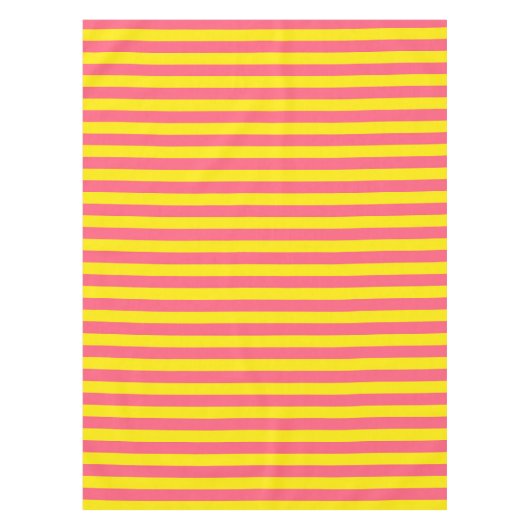 Nappe Conception des rayures rose et jaune (Devant)
