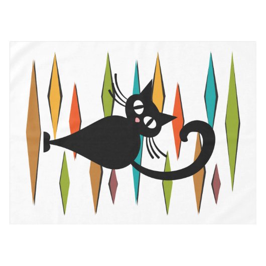 Nappe Conception du chat noir du milieu du siècle (Devant (Horizontal))