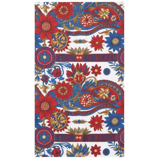 Nappe Conception ethnique serbe sans couture 8 60x104 (Devant)