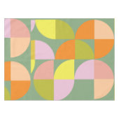 Nappe Conception géométrique du milieu du siècle Vert ro (Devant (Horizontal))