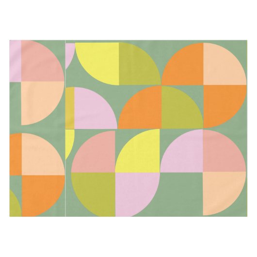 Nappe Conception géométrique du milieu du siècle Vert ro (Devant (Horizontal))