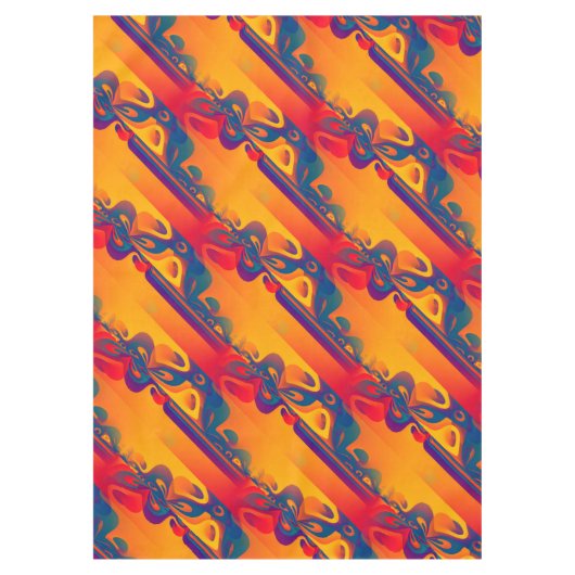 Nappe Conception graphique transparente - jaune rouge I (Devant)