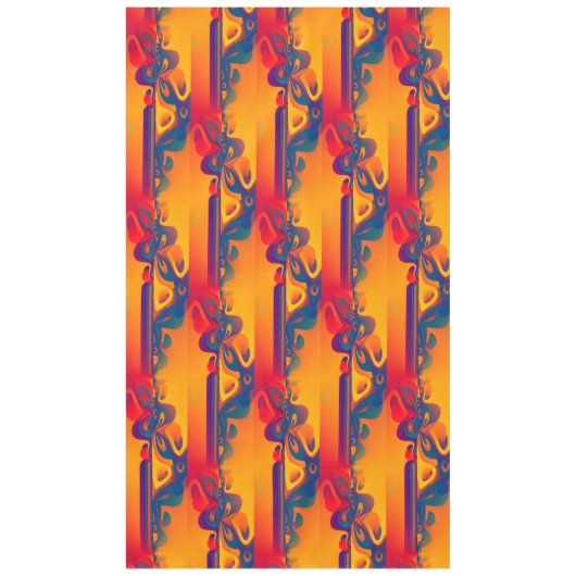 Nappe Conception graphique transparente - jaune rouge I (Devant)