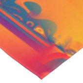 Nappe Conception graphique transparente - jaune rouge I (Angle)