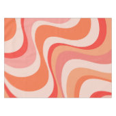 Nappe Conception moderne et colorée des vagues rétro (Devant (Horizontal))