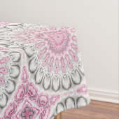 Nappe Conception Motif Mandala rose et blanc (In Situ)