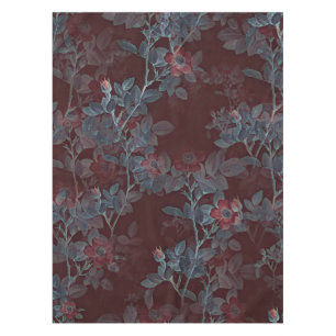 Nappe Conception Vintage de la floraison rouge victorien