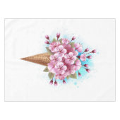 Nappe Cône rose Sakura crème glacée gaufre (Devant (Horizontal))