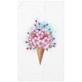 Nappe Cône rose Sakura crème glacée gaufre (Devant)