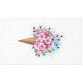 Nappe Cône rose Sakura crème glacée gaufre (Devant (Horizontal))