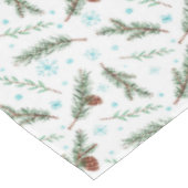 Nappe Cônes de pin et flocons de neige (Angle)
