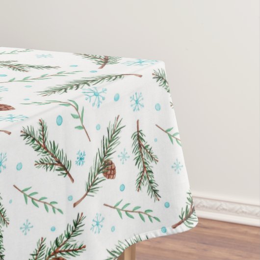 Nappe Cônes de pin et flocons de neige (In Situ)