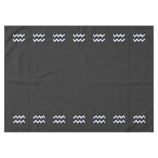 Nappe Connexion moderne Silver Aquarius Zodiac Snake (Devant (Horizontal))