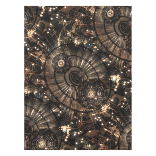 Nappe Constellations du Zodiaque Steampunk Mécanique (Devant)