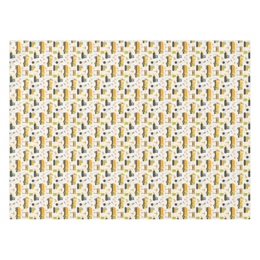 Nappe Construction Anniversaire Table de fête (Devant (Horizontal))