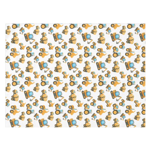 Nappe Construction Camion Anniversaire Décor (Devant (Horizontal))