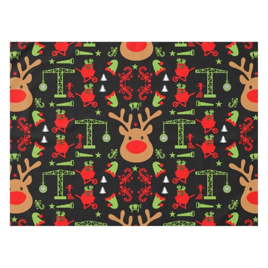 Nappe Construction de bâtiments Noël (Devant (Horizontal))