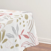 Nappe Contemporary Leaves Grey, Brown, Rust (In Situ)