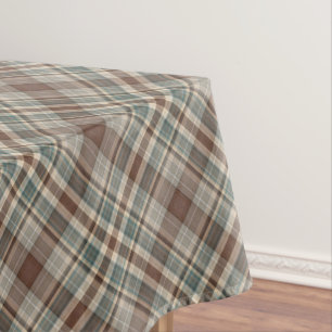 Nappe Contrôle bleu et brun chocolat