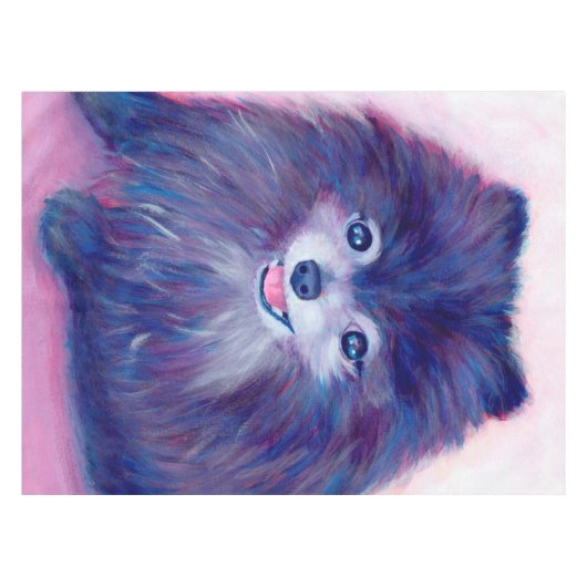 Nappe Cookie, ma poméranienne violette (Devant (Horizontal))