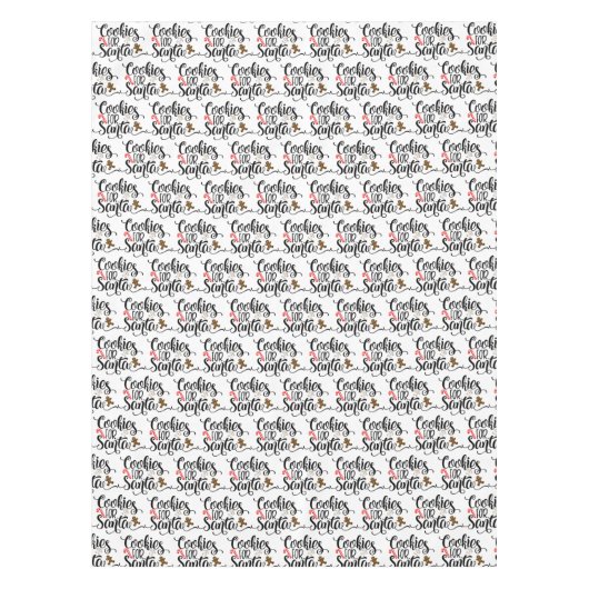 Nappe Cookies pour Père Noël Fun Christmas (Devant)