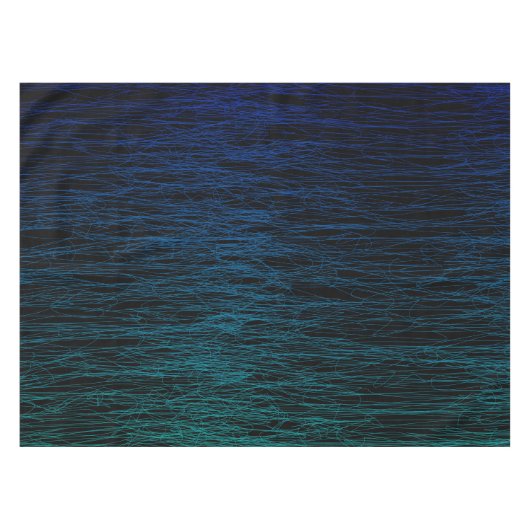 Nappe Cool de texture Abstraite noire moderne bleu Turqu (Devant (Horizontal))