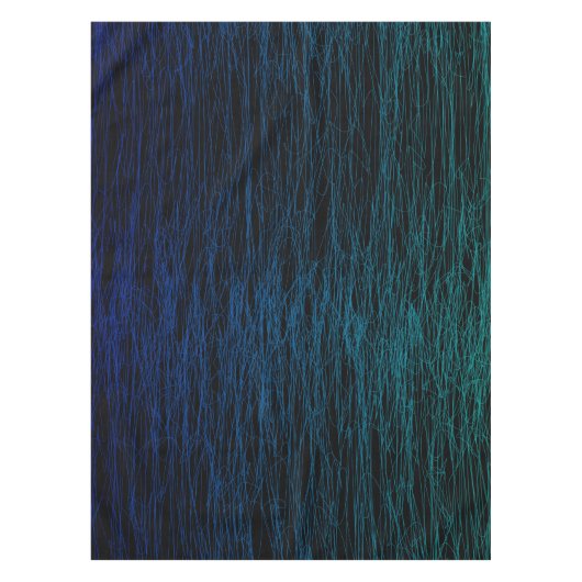 Nappe Cool de texture Abstraite noire moderne bleu Turqu (Devant)