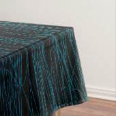 Nappe Cool de texture Abstraite noire moderne bleu Turqu (In Situ)