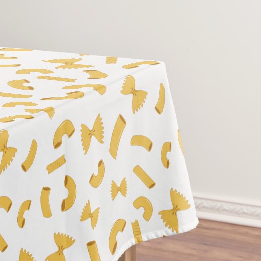 Nappe Cool plaisir pâtes macaroni motif sur blanc (In Situ)