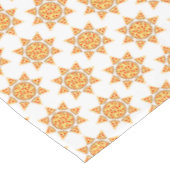 Nappe Cool plaisir pizza tranches motif soleil sur blanc (Angle)