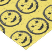 Nappe Cool Sardé Joyeux visage souriant motif jaune (Angle)