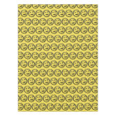 Nappe Cool Sardé Joyeux visage souriant motif jaune (Devant)
