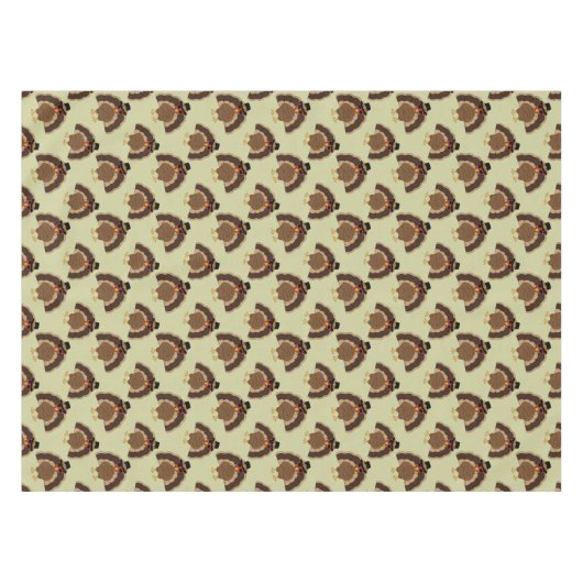 Nappe Cool Turquie Thanksgiving fun brun vert motif (Devant (Horizontal))