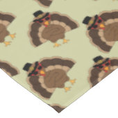 Nappe Cool Turquie Thanksgiving fun brun vert motif (Angle)