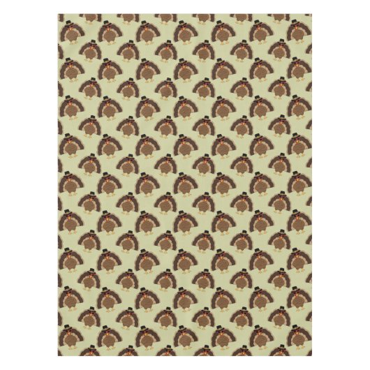 Nappe Cool Turquie Thanksgiving fun brun vert motif (Devant)