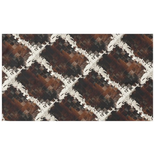 Nappe Copie bronzage de patchwork de peau de vache (Devant (Horizontal))