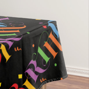 Nappe copie de joyeux anniversaire partout