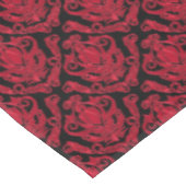 Nappe Copie rouge et noire élégante de damassé (Angle)