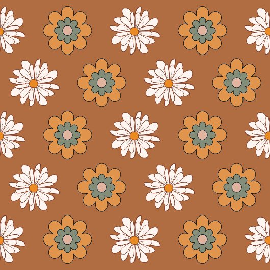 Nappe Copper Floral Tablecloth Pastel Boho Dining Style