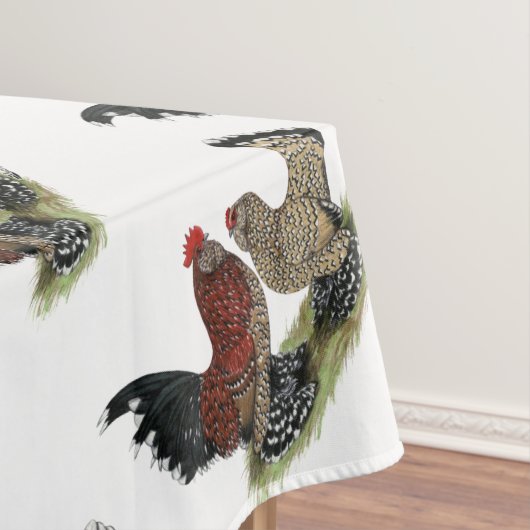 Nappe Coqs nains de D'Uccle : Mille Fleur (In Situ)