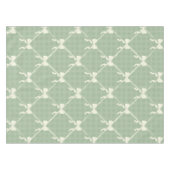 Nappe Coquette Bows Gingham Pattern Cream Sage Green (Devant (Horizontal))