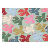 Nappe Coquette des vaches de Noël rétro (Devant (Horizontal))