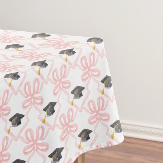 Nappe Coquette Pink Bow Graduation (In Situ)