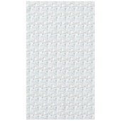 Nappe Coquilles bleues crèmes de plage (Devant)