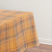 Nappe Corail, orange, tartan brun. (In Situ)
