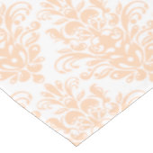 Nappe Corail pâle Rose et blanc Élégant Damas motif (Angle)