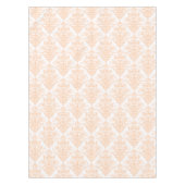 Nappe Corail pâle Rose et blanc Élégant Damas motif (Devant)