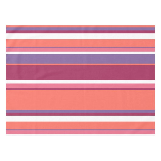 Nappe Corail vivant, rouge et violet (Devant (Horizontal))