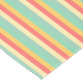 Nappe Coral Turquoise Yellow Stripes (Angle)